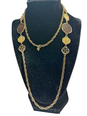 Sarah Coventry Gold-Tone Medallion Necklace